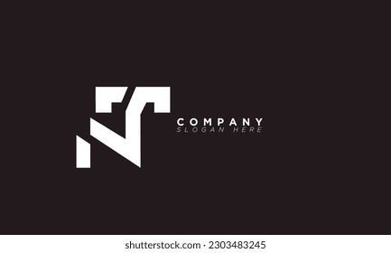 FN Alphabet letters Initials Monogram logo NF, F and N