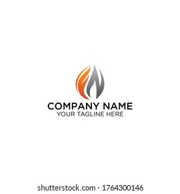 FN F N letter logo design. Initial letter FN linked circle upercase monogram logo red and blue. FN logo, F N design