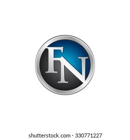 FN initial circle logo blue