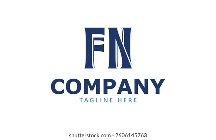 FN initial logo design and letter logo design