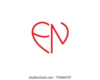 FN Initial love icon