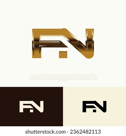 FN Initial Modern Logo Exclusive Template for Brand Identity