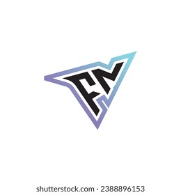FN letter combination cool logo esport or gaming initial logo as a inspirational concept design