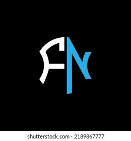 FN letter logo creative design with vector graphic, Abc simple and modern logo design.