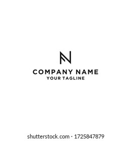 FN letter logo design vector