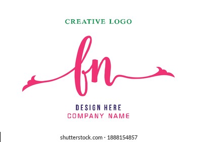 FN lettering logo is simple, easy to understand and authoritative