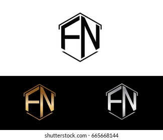 FN letters linked with hexagon shape logo


