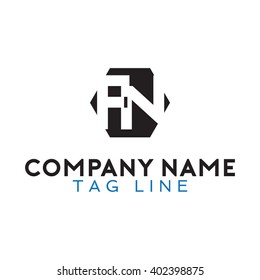 Fn logo stock vector royalty free 402398875