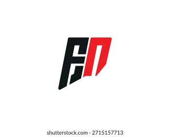 FN logo. FN design. Creative Letter FN Logo