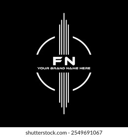 FN Logo Design, FN einfaches und modernes Logo. FN luxuriöses Alphabet Design