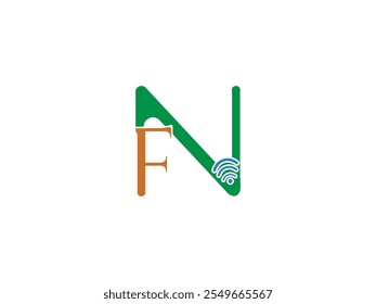Diseño divertido del logotipo con WIFI 