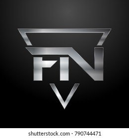 FN Logo, Monogram, Metal