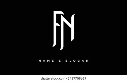 FN, NF, F, N  Abstract Letters Logo Monogram