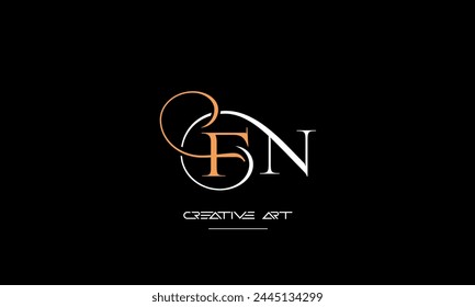 FN, NF, F, N abstract letters logo monogram