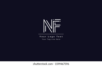 FN or NF letter logo. Unique attractive creative modern initial FN NF F N initial based letter icon logo