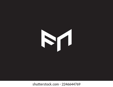 FN or NF logo and icon design