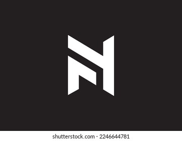 FN or NF logo and icon design