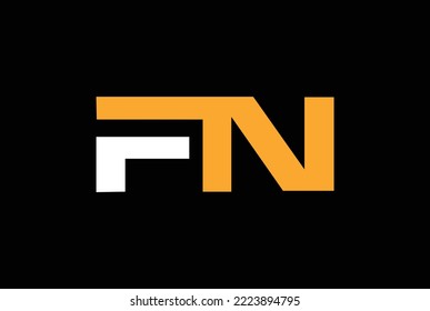 FN or NF logo and icon designs with different colors.