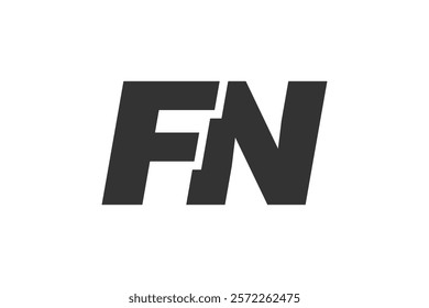 FN Techno Editable Font Logo For Corporate Branding. Bold, Futuristic Design With Unique Typographic Ideas. Minimal Custom Type And Dynamic Letter Variations For Promotion, Printing, And Book Titles