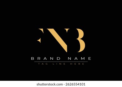FNB abstract letter logo design. This logo is designed by three abstract letters.