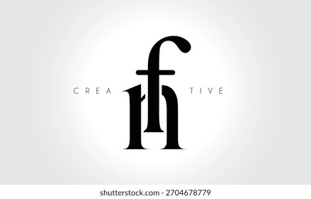 FNfn Elegant Serif Monogram Logo – Luxury Lowercase Typographic Lettermark for Modern Branding