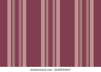 Fniform vertical pattern background, workshop textile lines fabric. Short stripe seamless texture vector in red and rosy brown colors palette.