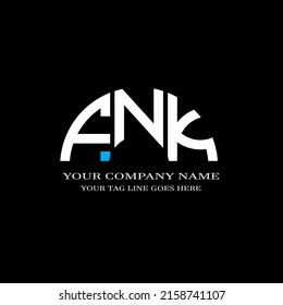 FNK letter logo creative design with vector graphic