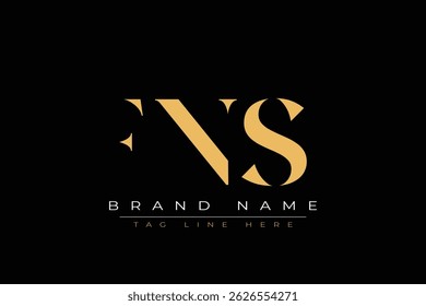 FNS abstract letter logo design. This logo is designed by three abstract letters.