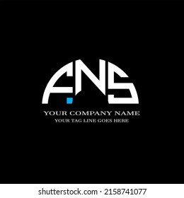 FNS letter logo creative design with vector graphic