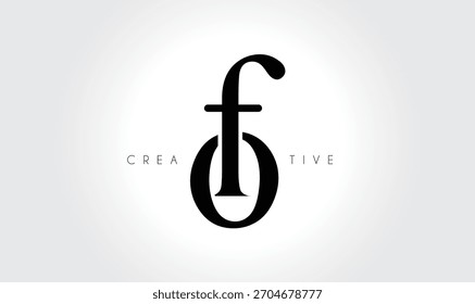 FO Elegant Serif Monogram Logo – Luxury Lowercase Typographic Lettermark for Modern Branding