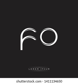 fo f o logo Initial Letter Split Lowercase