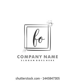 FO Initial beauty monogram logo vector