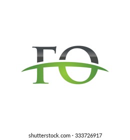 FO initial company green swoosh logo