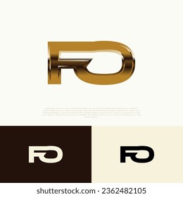 FO Initial Modern Logo Exclusive Template for Brand Identity