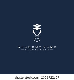 FO Initials Academy Logo Vector Art Icons and Graphics