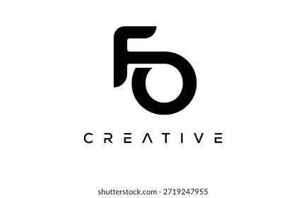 FO Letter Monogram Logo for Modern Creative Brand Identity