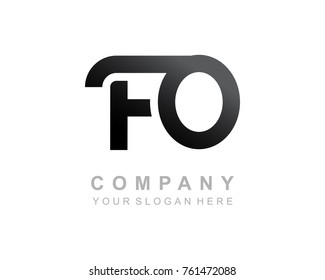 FO logo letter design vector