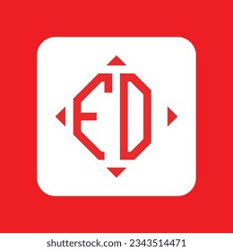 FO modern initial monogram logo design vector. It will be suitable for which company or brand name start those initial.