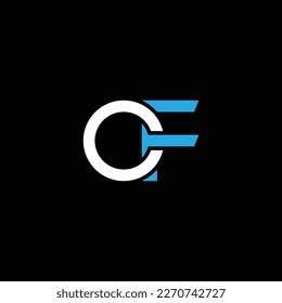 FO or O F ‍abstract outstanding professional business awesome artistic branding company different colors illustration logo