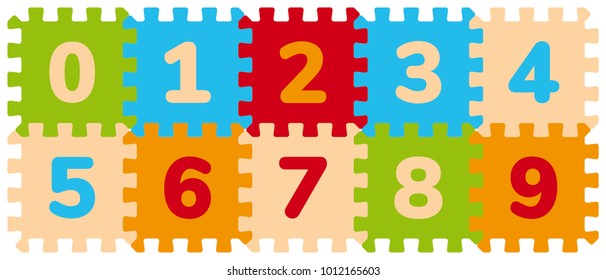 Foam Baby Kids Play Mat Number Puzzle