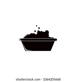 foam in the bathroom for linen icon. Element of cleaning and cleaning tools illustration. Premium quality graphic design icon. Signs and symbols collection icon for websites on white background