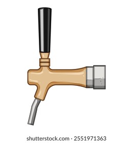 schaum bier tap cartoon. Bar Ale, Lager Stout, Pilsner Brauschaum Bier Wasserhahn Zeichen. einzelne Symbol, Vektorgrafik