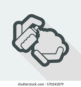 Foam bottle icon