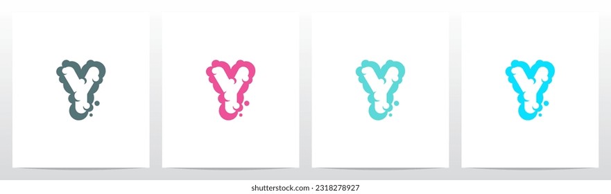 Foam Bubbles Letter Logo Design Y