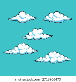 Espuma o decoración de la nube para el fondo y los ornamentos