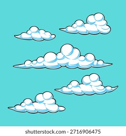 Espuma o nubes para la decoración del fondo