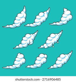 Espuma o nubes para la decoración del fondo
