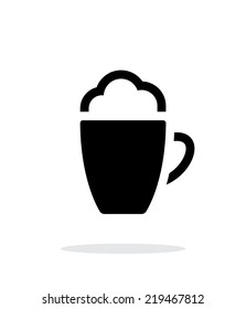 Foam Coffee simple icon on white background. Vector illustration.