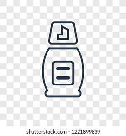 Foam concept vector linear icon isolated on transparent background, Foam concept transparency concept in outline style