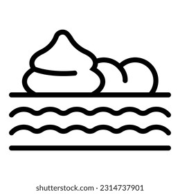 Foam cream icon outline vector. Anti age cream. Face skin